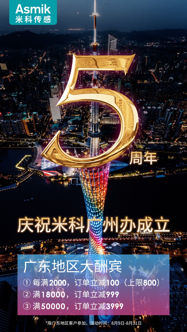 慶祝廣州辦事處成立5周年，全場滿減，感恩回饋